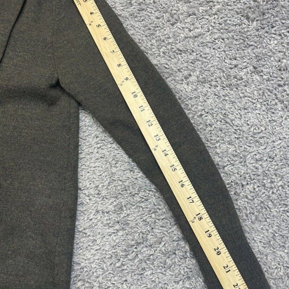 Tweeds Women Olive Green 100% Merino Wool Cardigan Sweater Roll‎ Collar size M - Picture 5 of 9